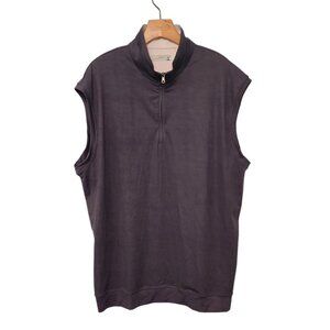 NWT Westport Lifestyle Links 1/4 Zip Charcoal Gray Golf Vest Mens Sz LT‎ NEW
